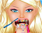 لعبة باربي تنظيف الاسنان